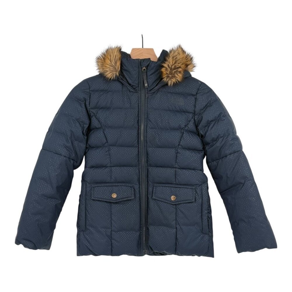 The‎ North Face Kids Gotham Hooded Down Jacket with Faux-Fur Trim M
